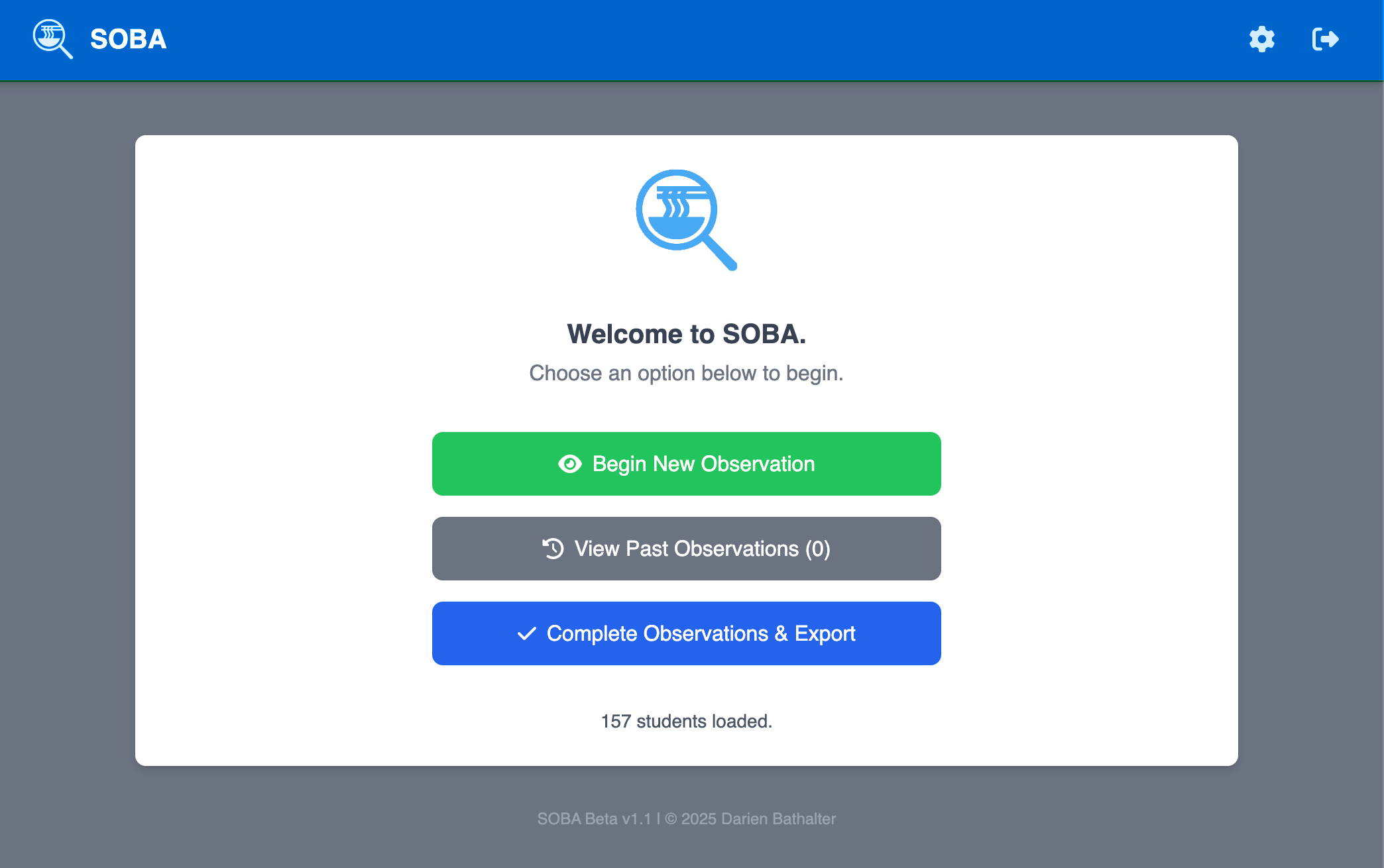 SOBA Dashboard