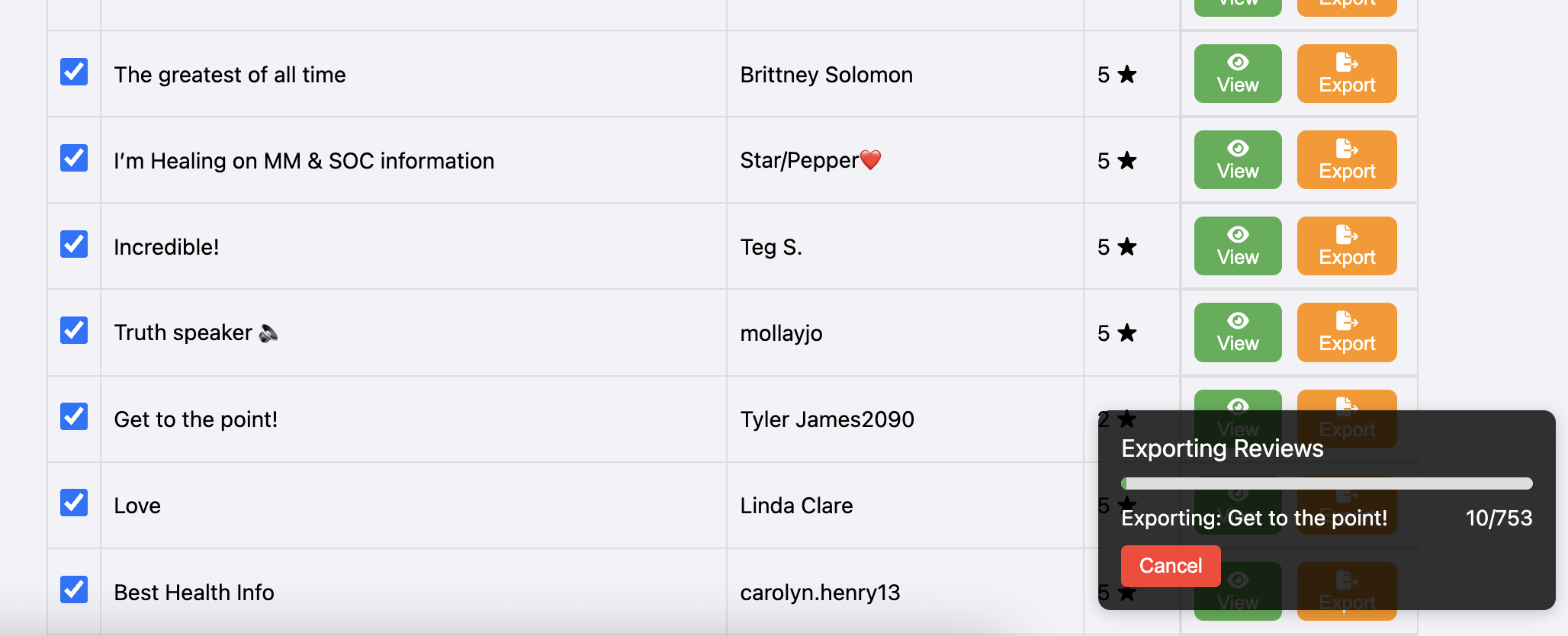 Re-Viewer Topic Clustering